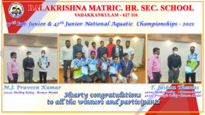 Read more about the article 37th Sub Junior & 47th Junior National Aquatic Championships – 2021